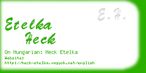 etelka heck business card